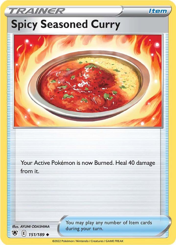 Spicy Seasoned Curry 151/189 card from SWSH10: Astral Radiance