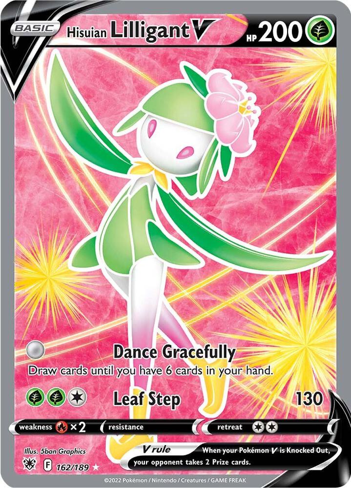 Hisuian Lilligant V (Full Art) 162/189 card from SWSH10: Astral Radiance