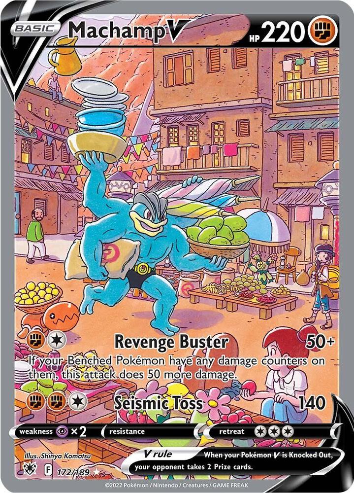 Machamp V (Alternate Full Art) 172/189 card from SWSH10: Astral Radiance