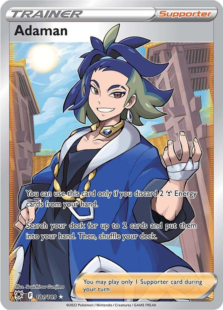 Adaman (Full Art) 181/189 card from SWSH10: Astral Radiance