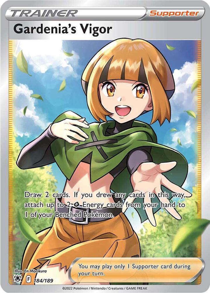 Gardenia's Vigor (Full Art) 184/189 card from SWSH10: Astral Radiance