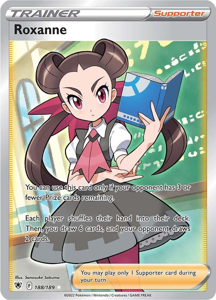 Roxanne (Full Art) 188/189 card from SWSH10: Astral Radiance