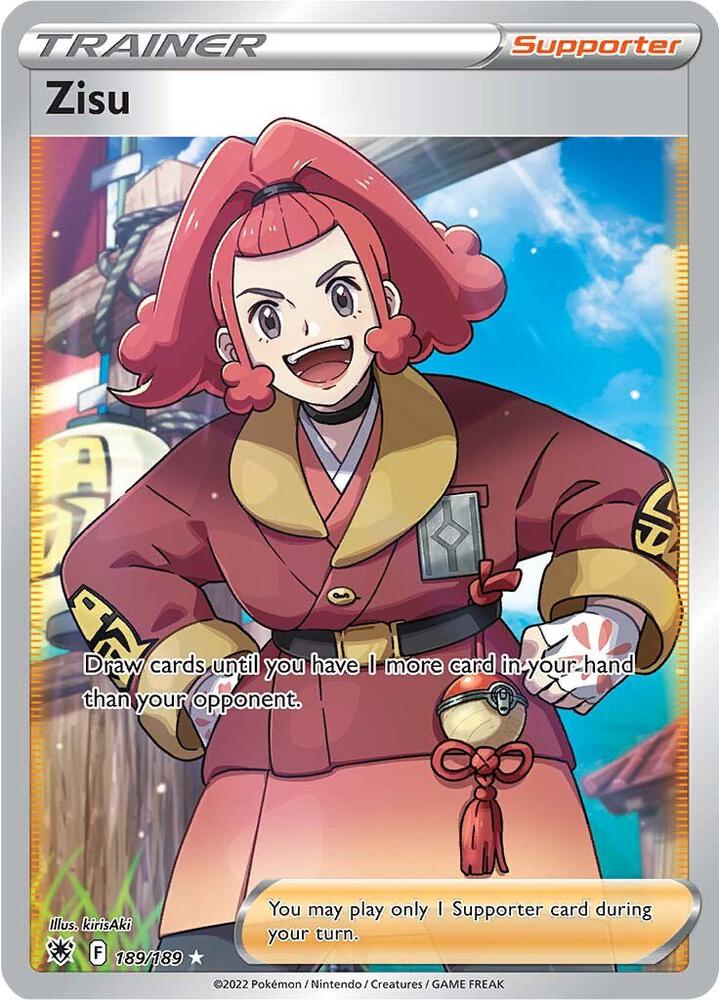 Zisu (Full Art) 189/189 card from SWSH10: Astral Radiance