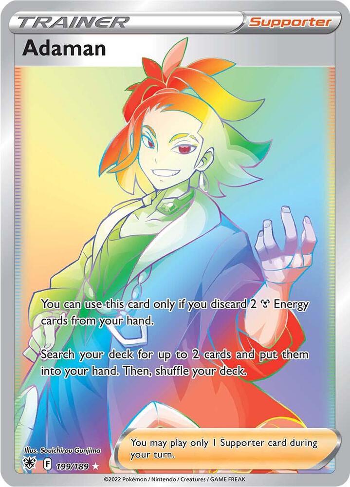 Adaman (Secret) 199/189 card from SWSH10: Astral Radiance