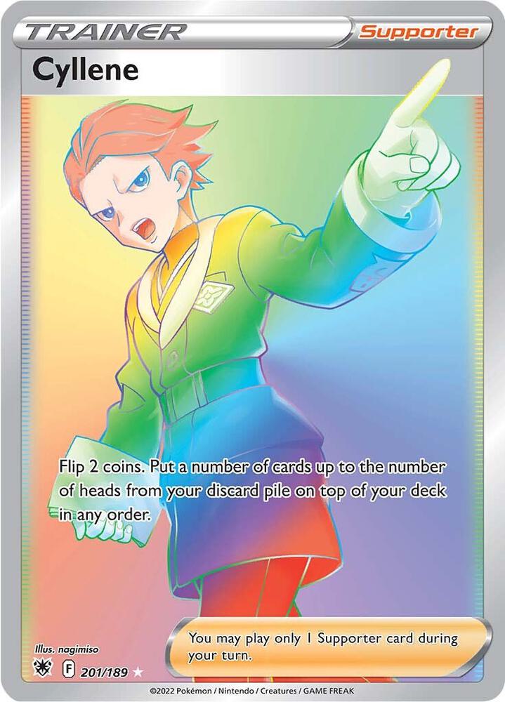 Cyllene (Secret) 201/189 card from SWSH10: Astral Radiance