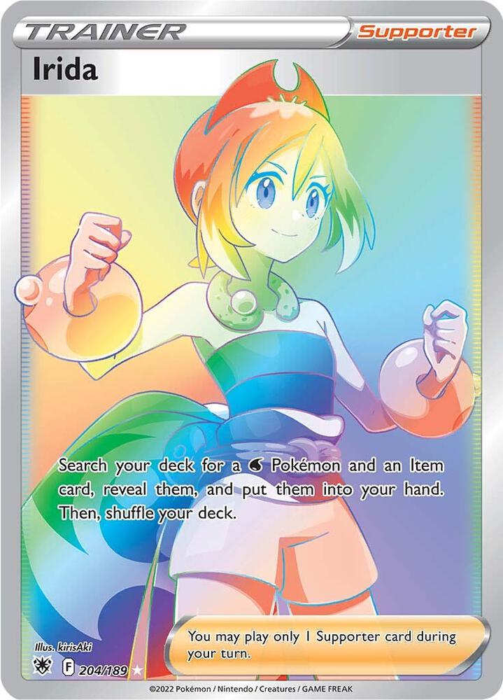 Irida (Secret) 204/189 card from SWSH10: Astral Radiance