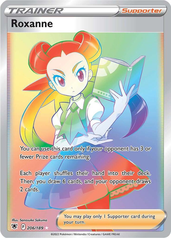 Roxanne (Secret) 206/189 card from SWSH10: Astral Radiance