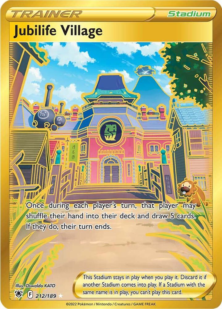 Jubilife Village (Secret) 212/189 card from SWSH10: Astral Radiance