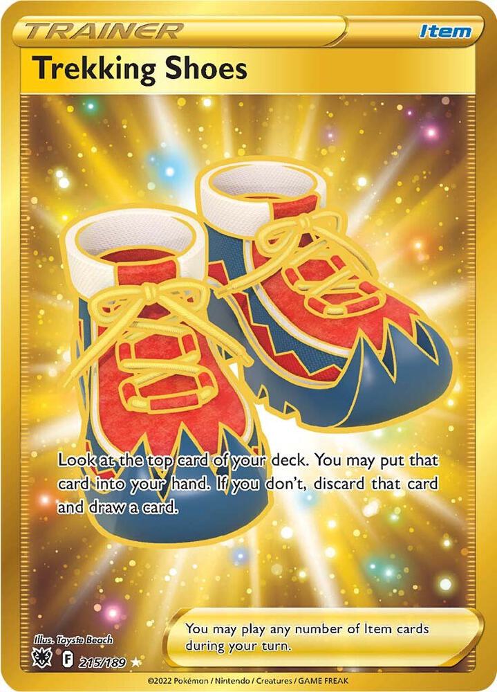 Trekking Shoes (Secret) 215/189 card from SWSH10: Astral Radiance