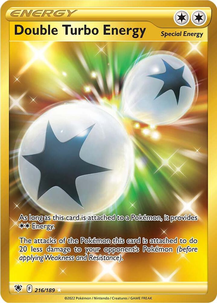 Double Turbo Energy (Secret) 216/189 card from SWSH10: Astral Radiance