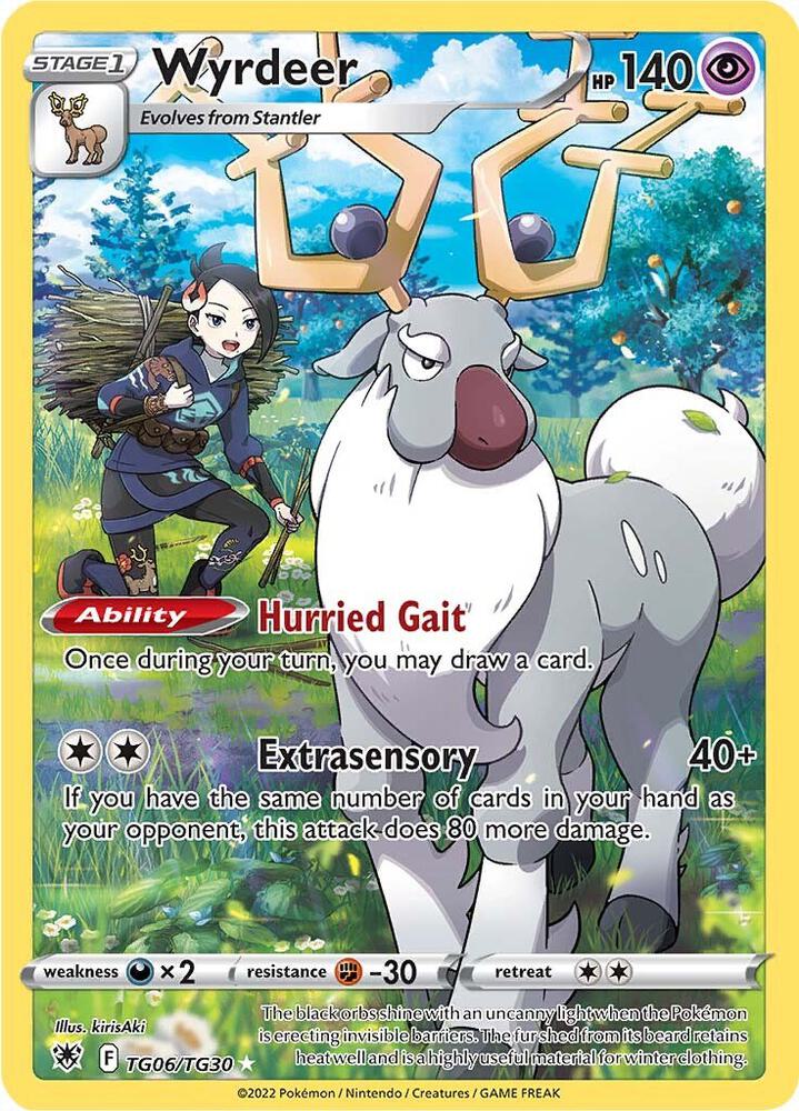 Wyrdeer TG06/TG30 card from SWSH10: Astral Radiance Trainer Gallery