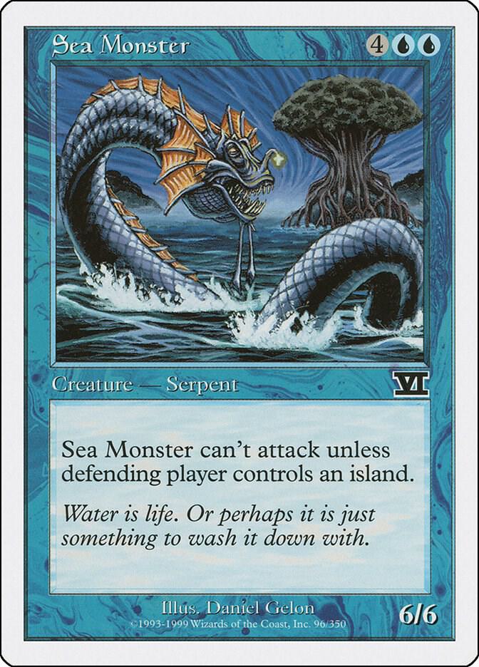 Sea Monster 96 card from Classic Sixth Edition