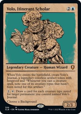 Volo, Itinerant Scholar (Showcase) 388 card from Commander Legends: Battle for Baldur's Gate