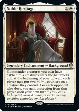 Noble Heritage 35 card from Commander Legends: Battle for Baldur's Gate