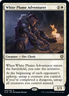 White Plume Adventurer 49 card from Commander Legends: Battle for Baldur's Gate