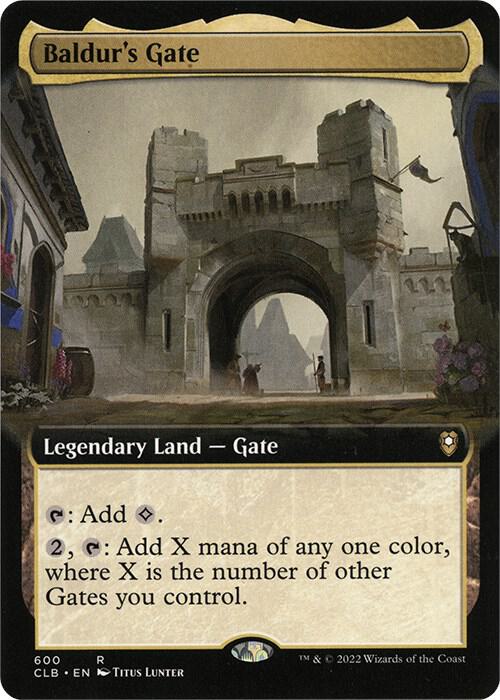 Baldur's Gate (Extended Art) 600 card from Commander Legends: Battle for Baldur's Gate