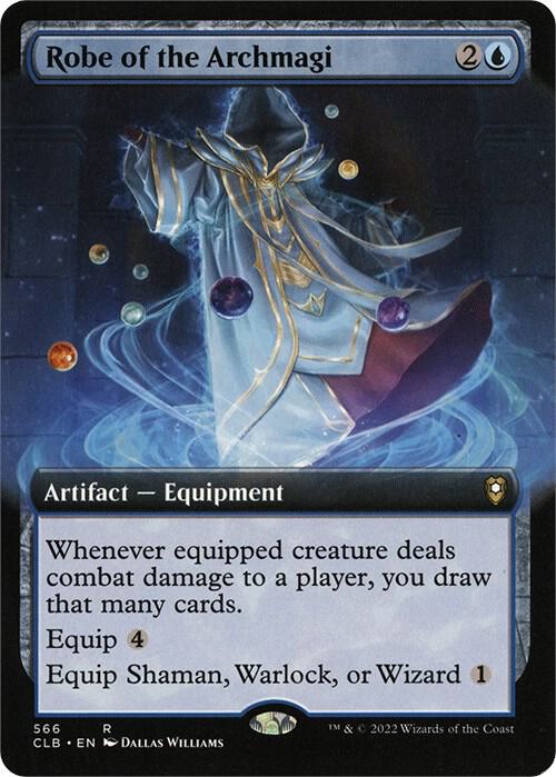 Robe of the Archmagi (Extended Art) 566 card from Commander Legends: Battle for Baldur's Gate