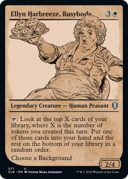 Ellyn Harbreeze, Busybody (Showcase) 377 card from Commander Legends: Battle for Baldur's Gate