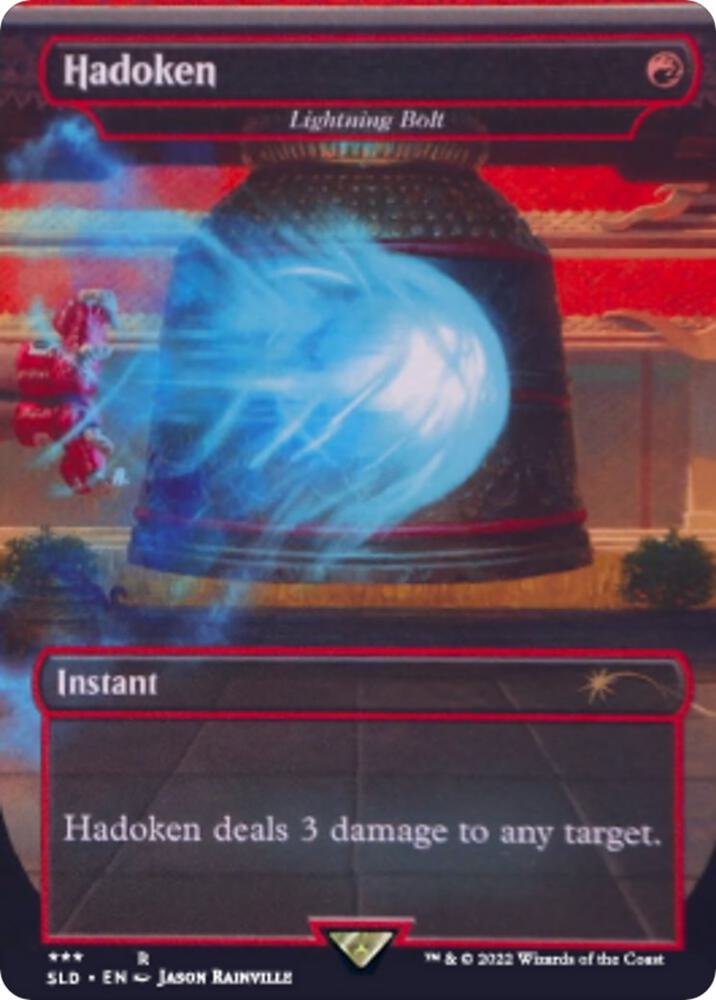 Hadoken - Lightning Bolt 675 card from Secret Lair Drop Series