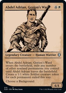 Abdel Adrian, Gorion's Ward (Showcase) 375 card from Commander Legends: Battle for Baldur's Gate
