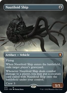 Nautiloid Ship (Borderless) 373 card from Commander Legends: Battle for Baldur's Gate