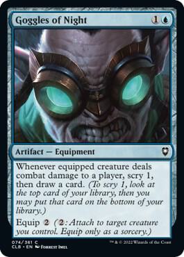 Goggles of Night 74 card from Commander Legends: Battle for Baldur's Gate