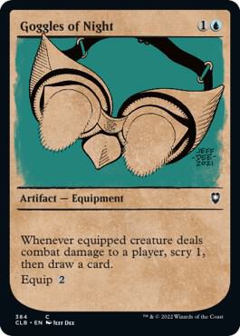 Goggles of Night (Showcase) 384 card from Commander Legends: Battle for Baldur's Gate