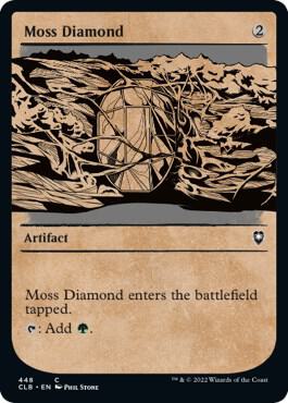 Moss Diamond (Showcase) 448 card from Commander Legends: Battle for Baldur's Gate