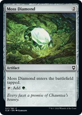 Moss Diamond 327 card from Commander Legends: Battle for Baldur's Gate