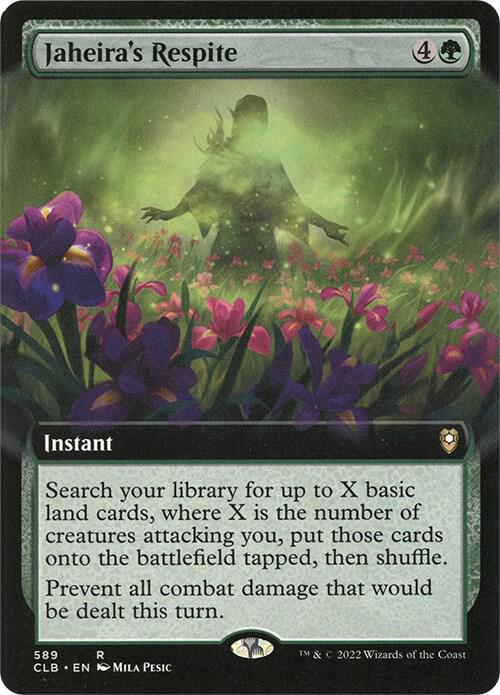 Jaheira's Respite (Extended Art) 589 card from Commander Legends: Battle for Baldur's Gate