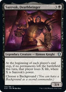 Sarevok, Deathbringer 144 card from Commander Legends: Battle for Baldur's Gate
