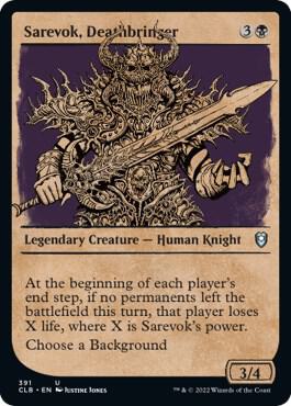 Sarevok, Deathbringer (Showcase) 391 card from Commander Legends: Battle for Baldur's Gate