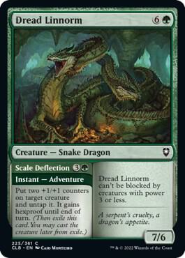 Dread Linnorm 225 card from Commander Legends: Battle for Baldur's Gate