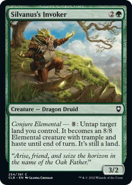Silvanus's Invoker 254 card from Commander Legends: Battle for Baldur's Gate