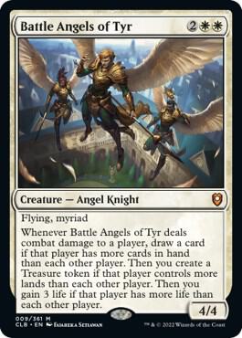Battle Angels of Tyr 9 card from Commander Legends: Battle for Baldur's Gate