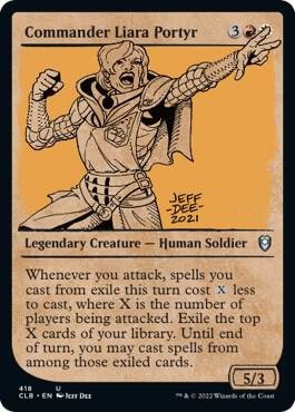 Commander Liara Portyr (Showcase) 418 card from Commander Legends: Battle for Baldur's Gate