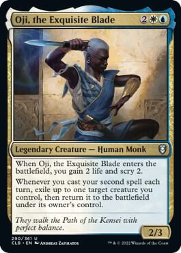 Oji, the Exquisite Blade 290 card from Commander Legends: Battle for Baldur's Gate