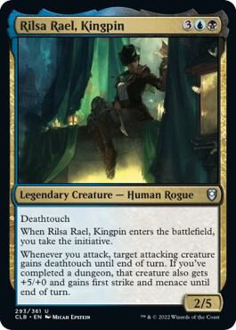 Rilsa Rael, Kingpin 293 card from Commander Legends: Battle for Baldur's Gate