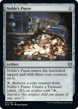 Noble's Purse 331 card from Commander Legends: Battle for Baldur's Gate