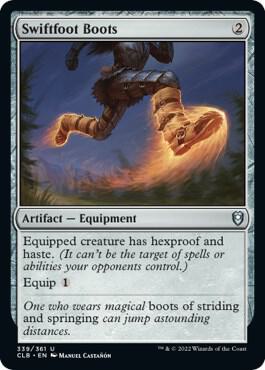 Swiftfoot Boots 339 card from Commander Legends: Battle for Baldur's Gate