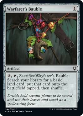 Wayfarer's Bauble 344 card from Commander Legends: Battle for Baldur's Gate
