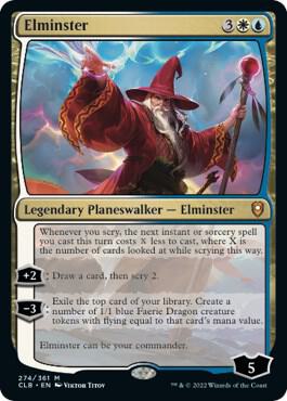 Elminster 274 card from Commander Legends: Battle for Baldur's Gate