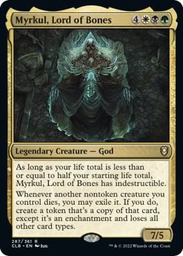 Myrkul, Lord of Bones 287 card from Commander Legends: Battle for Baldur's Gate