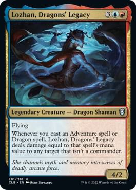 Lozhan, Dragons' Legacy 281 card from Commander Legends: Battle for Baldur's Gate