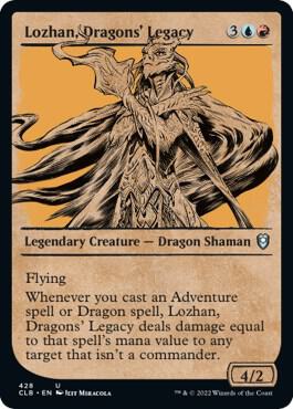 Lozhan, Dragons' Legacy (Showcase) 428 card from Commander Legends: Battle for Baldur's Gate