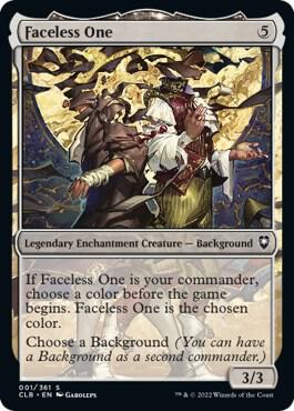 Faceless One 1 card from Commander Legends: Battle for Baldur's Gate
