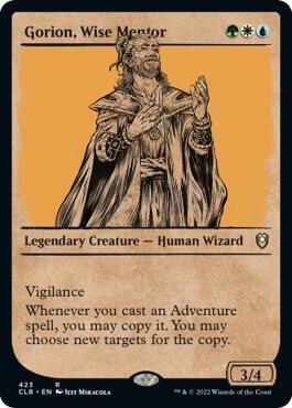 Gorion, Wise Mentor (Showcase) 423 card from Commander Legends: Battle for Baldur's Gate