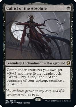 Cultist of the Absolute 123 card from Commander Legends: Battle for Baldur's Gate