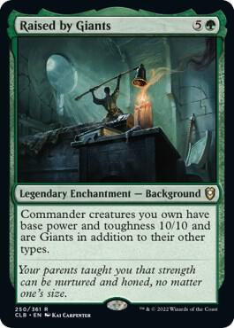 Raised by Giants 250 card from Commander Legends: Battle for Baldur's Gate