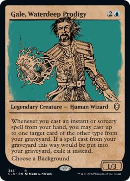Gale, Waterdeep Prodigy (Showcase) 383 card from Commander Legends: Battle for Baldur's Gate